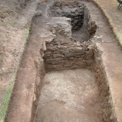 Helsby Hill archaeological investigations May 2010