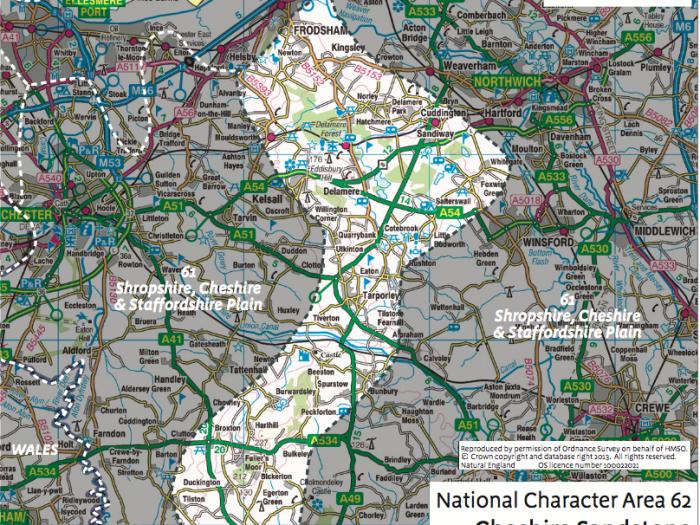 Map of NCA62 boundary